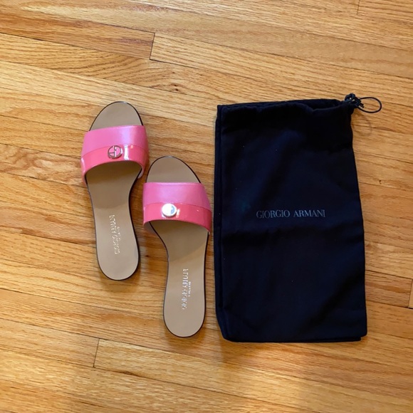 Giorgio Armani coral slides NWT - Picture 1 of 4